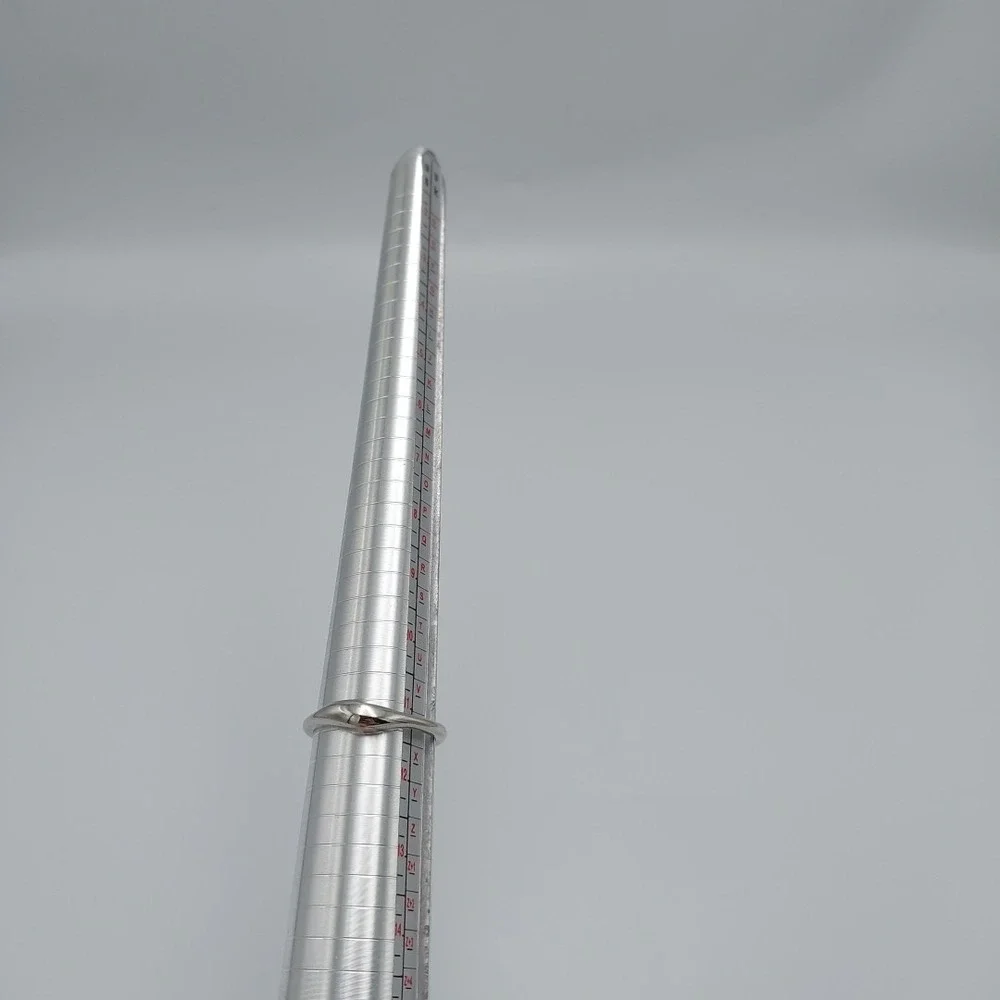 Silver Toned Domed Shaped Rings Set Of 2 Size 11.5‎